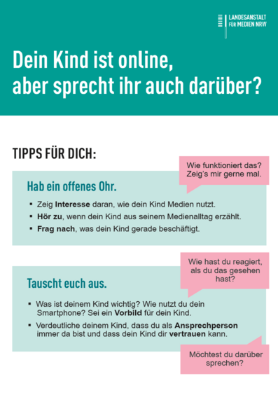 Dein Kind ist online, aber sprecht ihr auch darüber?