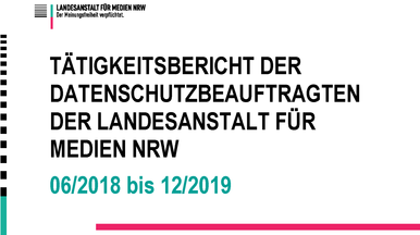 Cover des Datenschutzberichtes 2018-2019