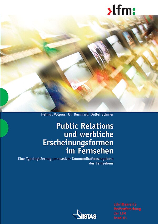 Cover "Public Relations und werbliche Erscheinungsformen im Fernsehen"