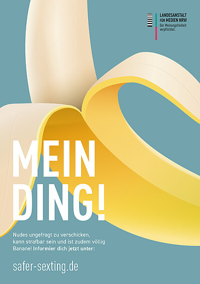 Plakat "Mein Ding" - Safer Sexting", Größe A2