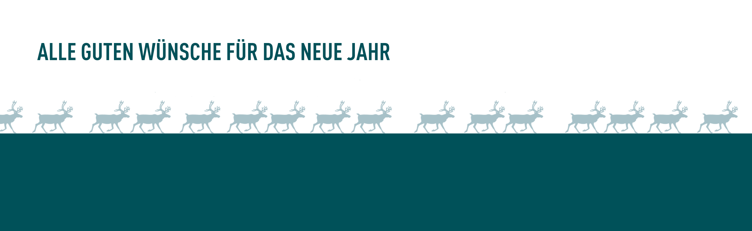Alle guten Wünsche für das neue Jahr!