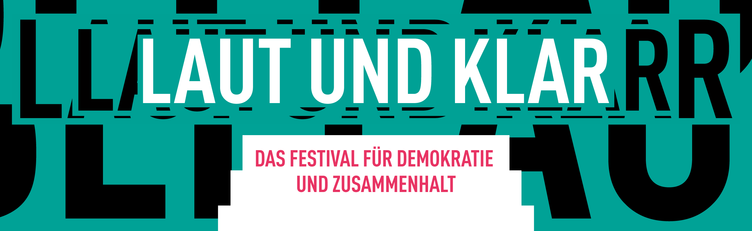 Laut und klar für Demokratie und Zusammenhalt