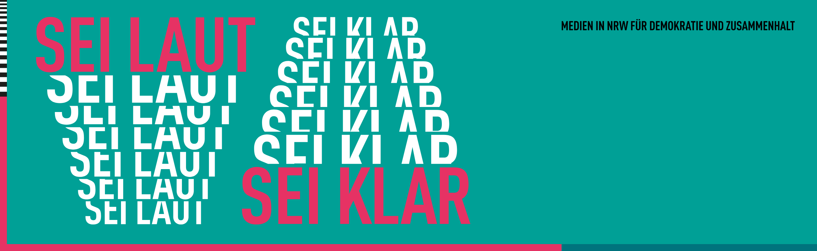 Sei laut. Sei klar. Landesanstalt für Medien NRW fördert Projekte für Demokratie und Zusammenhalt